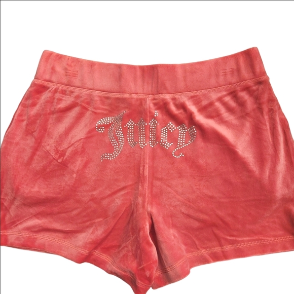 JUICY COUTURE VELOUR BLING Y2K TRACKSUIT HOODIE & SHORTS SIZE MEDIUM NWT - Picture 12 of 14